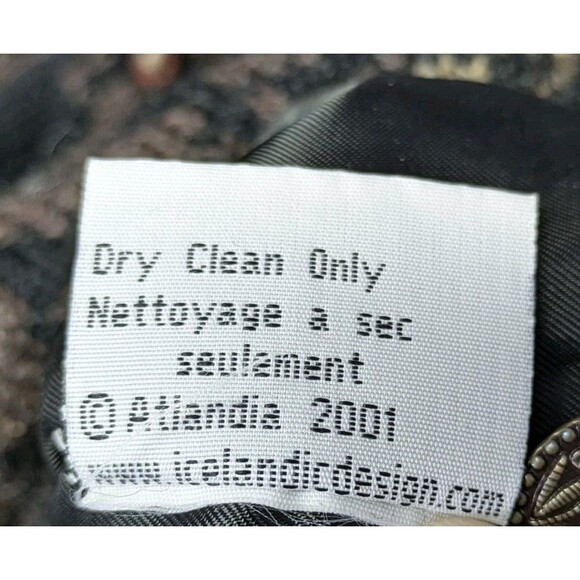 Icelandic Design Wool Cardigan Sweater Womens Large Nordic Floral 100% Wool - Picture 13 of 13